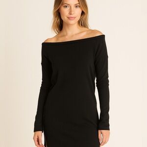 NWT | Chaser Black Off The Shoulder Tunic